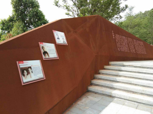 乐业耐候钢挡土墙